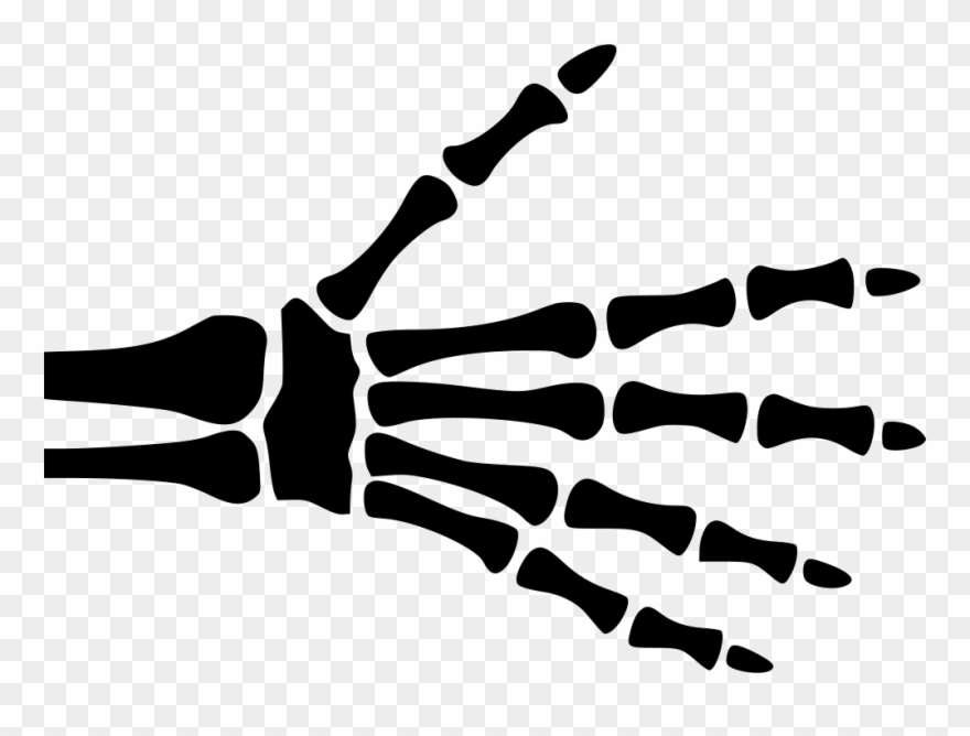 Hand Skeleton Comments - Free Skeleton Hand Svg Clipart