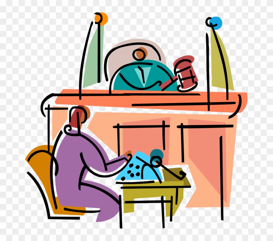 Judicial Judge Bangs Gavel - Solon Clipart
