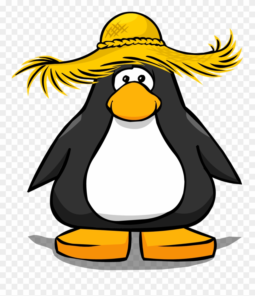 Straw Hat Pc - Club Penguin Clipart
