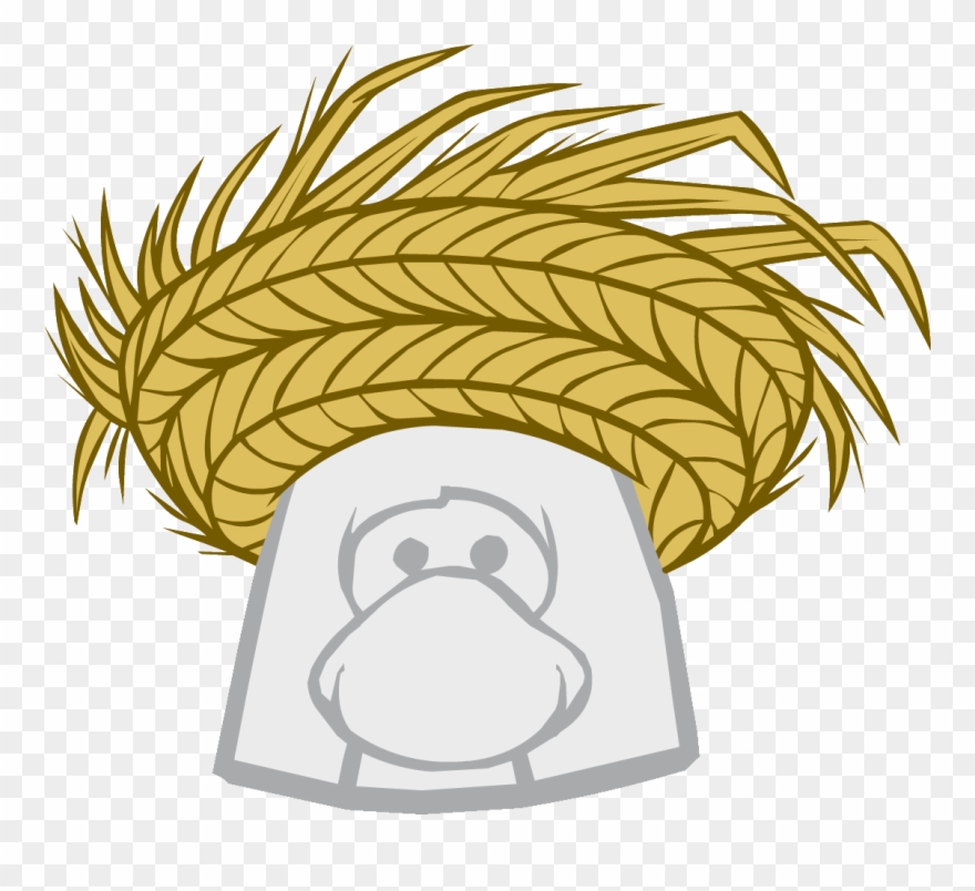 Straw Sun Hat - Club Penguin The Right Clipart