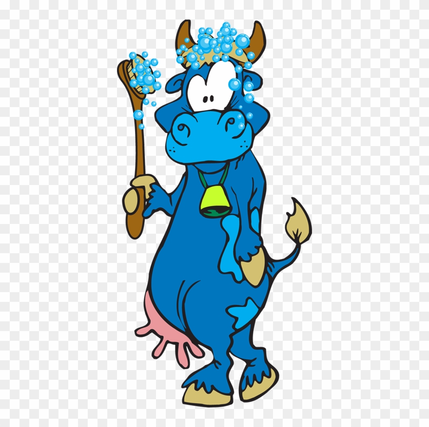 Blue Cow Carwash Graphic Free Download - Blue Cow Car Wash Clipart