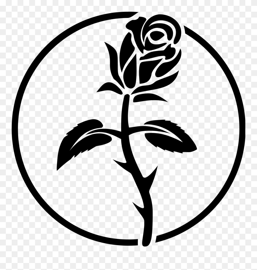 Barracuda Vector Tattoo - Black Rose Anarchist Symbol Clipart