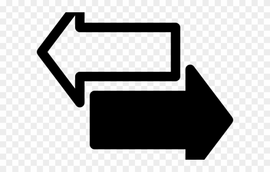 Right Clipart Black And White - Arrow - Png Download