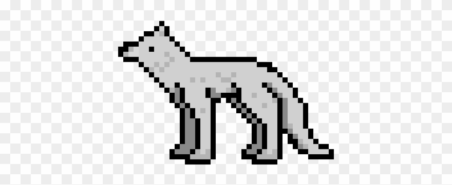 Wolf - Pixel Art Clipart