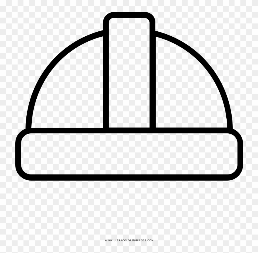 Hard Hat Coloring Page Ultra Pages With - Helmet Clipart