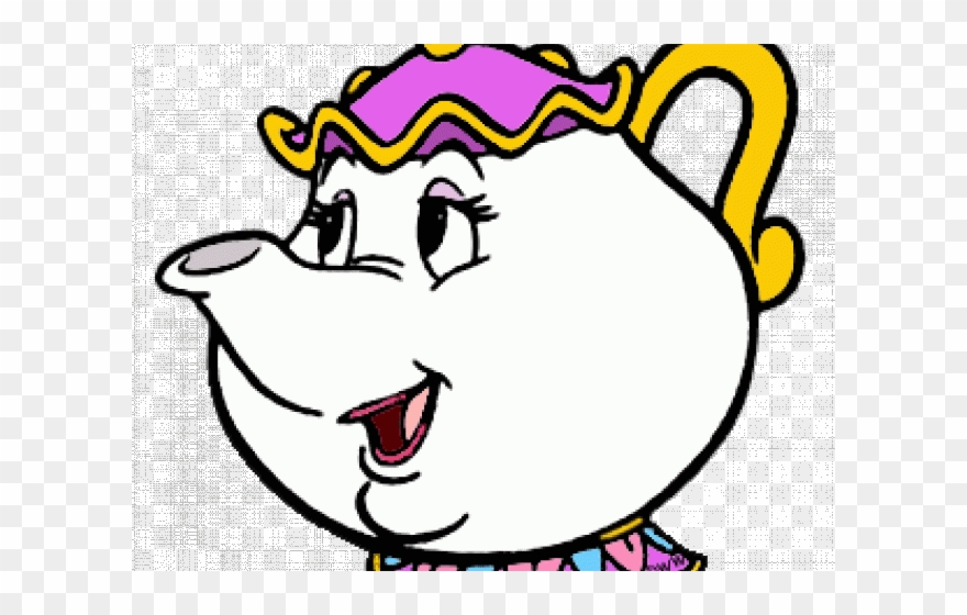 Teapot Clipart Mrs Potts The Walt Disney Company Png Download