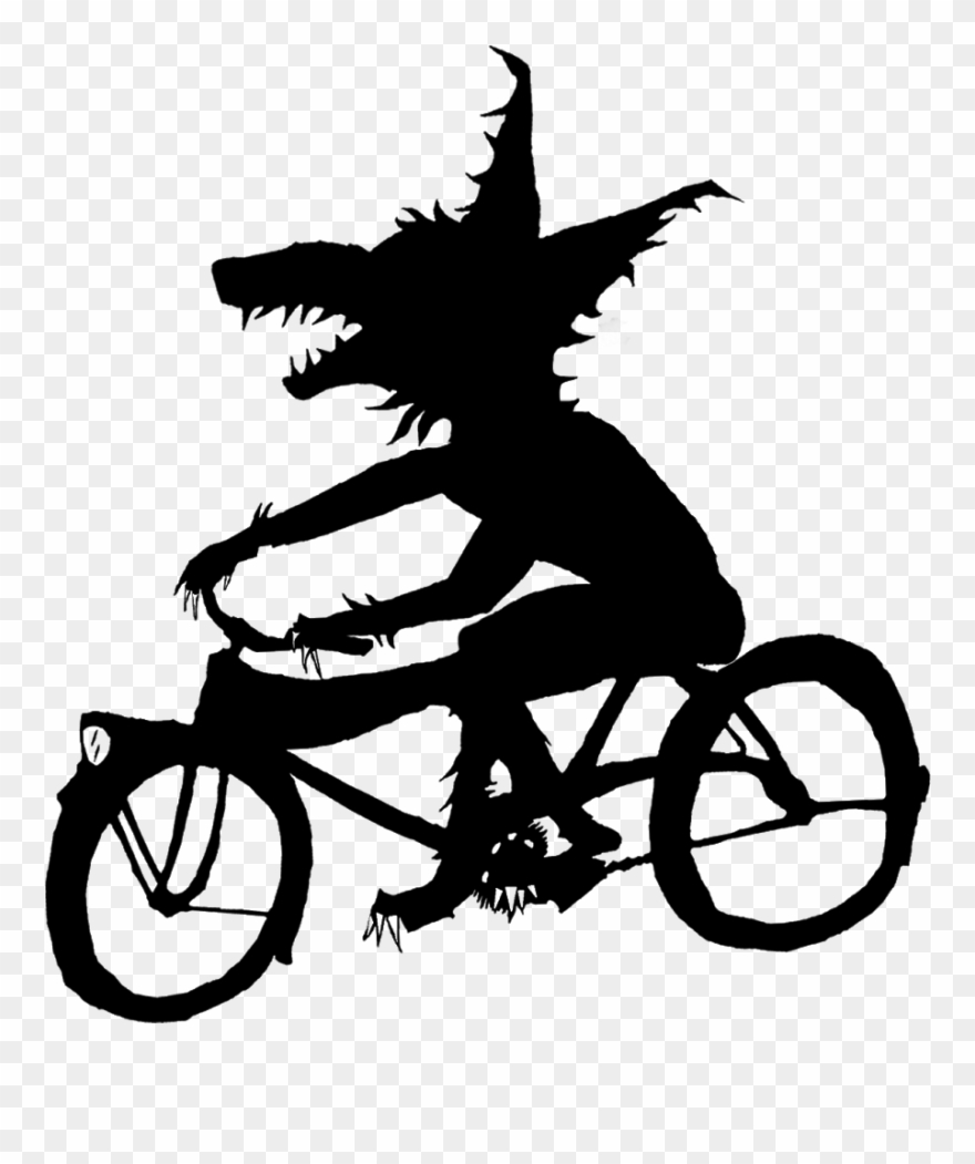 Beached Miami Graphic Transparent Download - Werewolf Bicycle Clipart