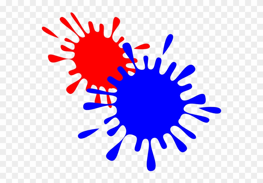 Jpg Royalty Free Library Ink Splash With Drops Clip - Png Download