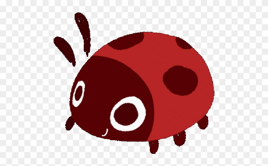 Lady Beetle Clipart Cartoon - Animated Ladybug Gif - Png Download