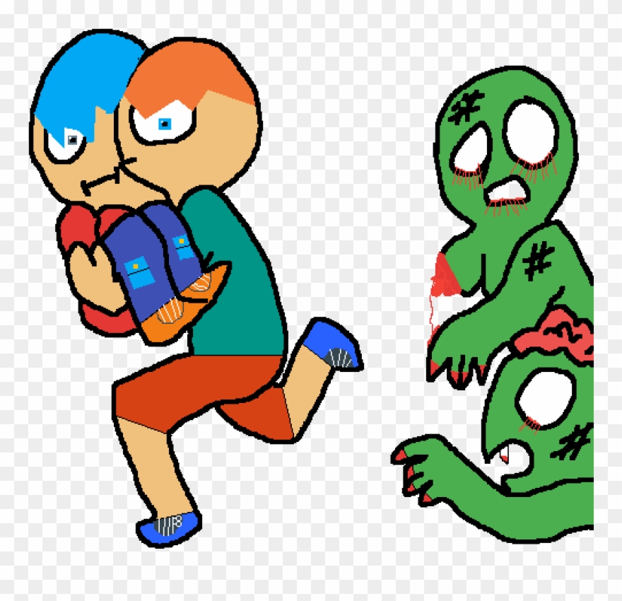 Run Boy Run - Cartoon Clipart