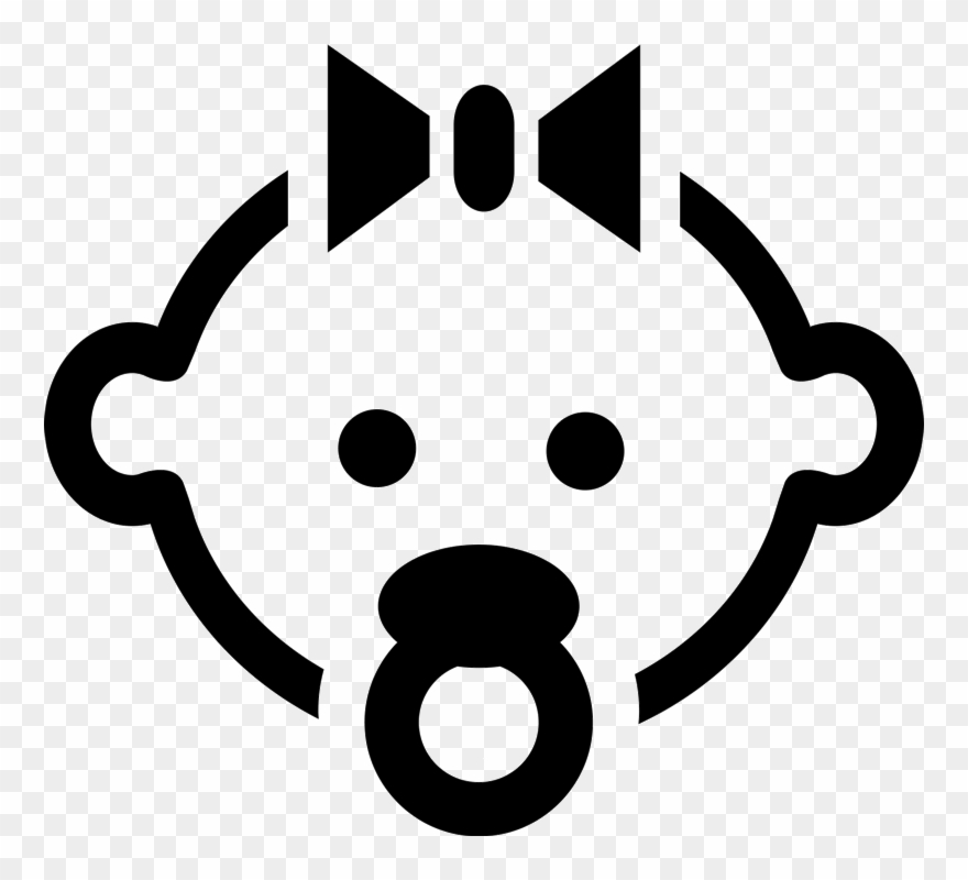 Baby Girl Stamp - Ballonger, Baby Rosa 6 St Clipart