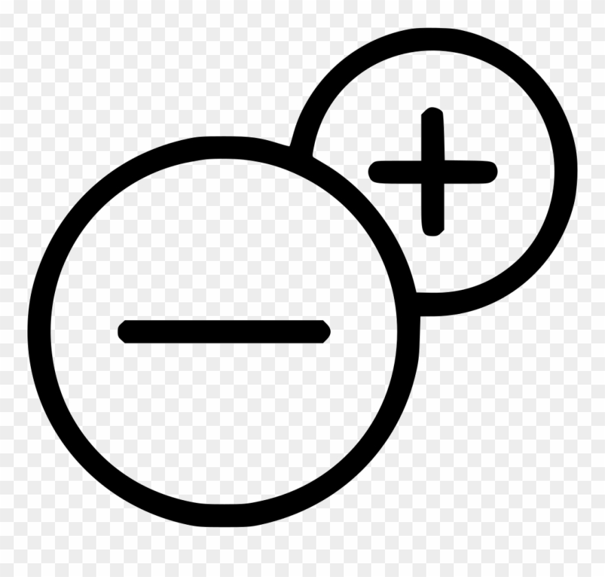 Free Download, Png And Vector - Plus Minus Drawing Clipart