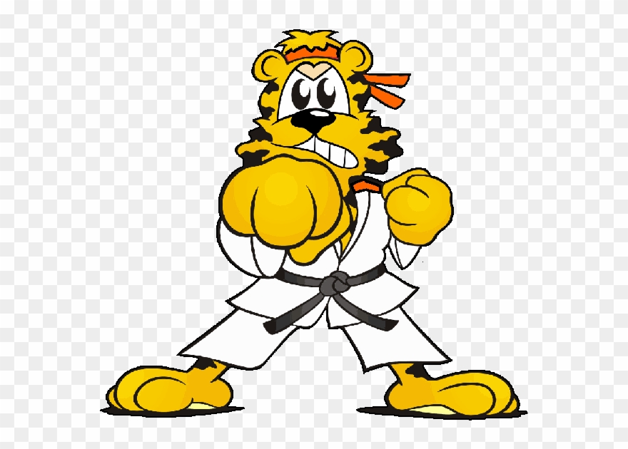 Pin Animated Tiger Gif On Pinterest - Karate Clipart