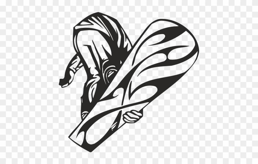 Naklejka Ścienna Snowboard Es3 - Extreme Snowboarder Sticker 2005 Clipart