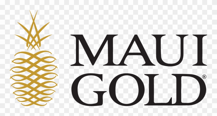 Maui Pineapple Gold Logo Clipart