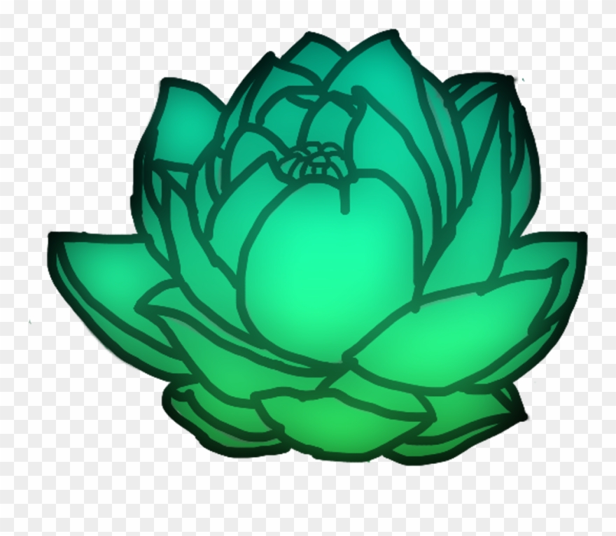 Blurry Flower Gradient Rose Green Blue Teal Neon Staine - Staines Clipart