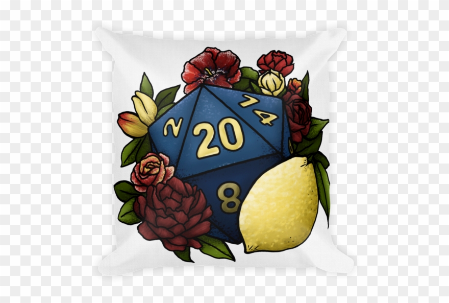 Marsala D20 Premium Pillow - Warlock Clipart