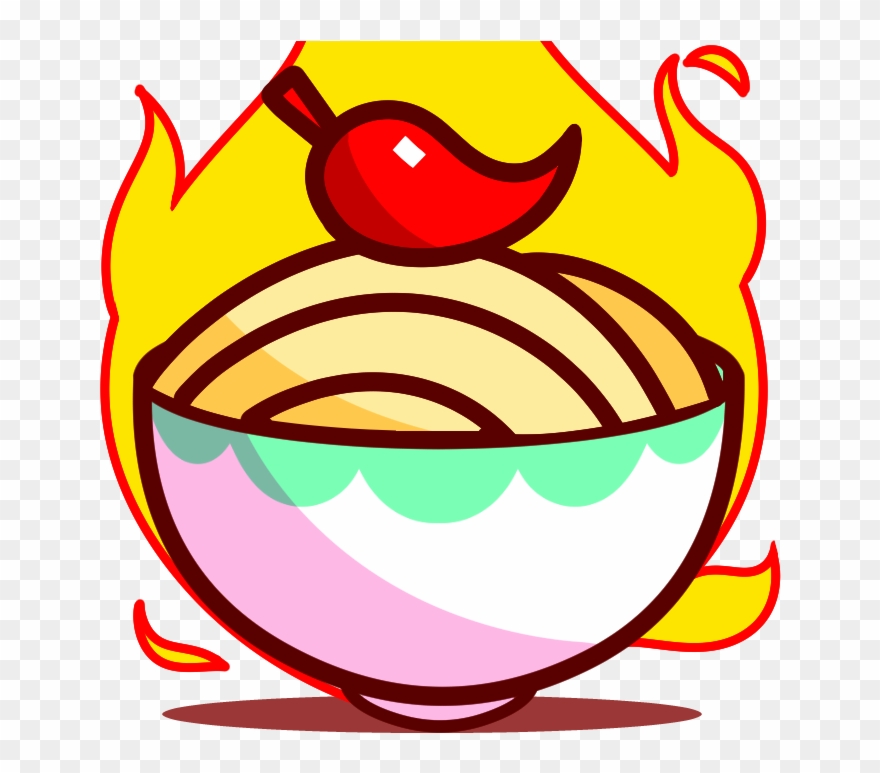 An Independently-created Vector Logo For An Art Collective - Hot Noodles Logo Clipart