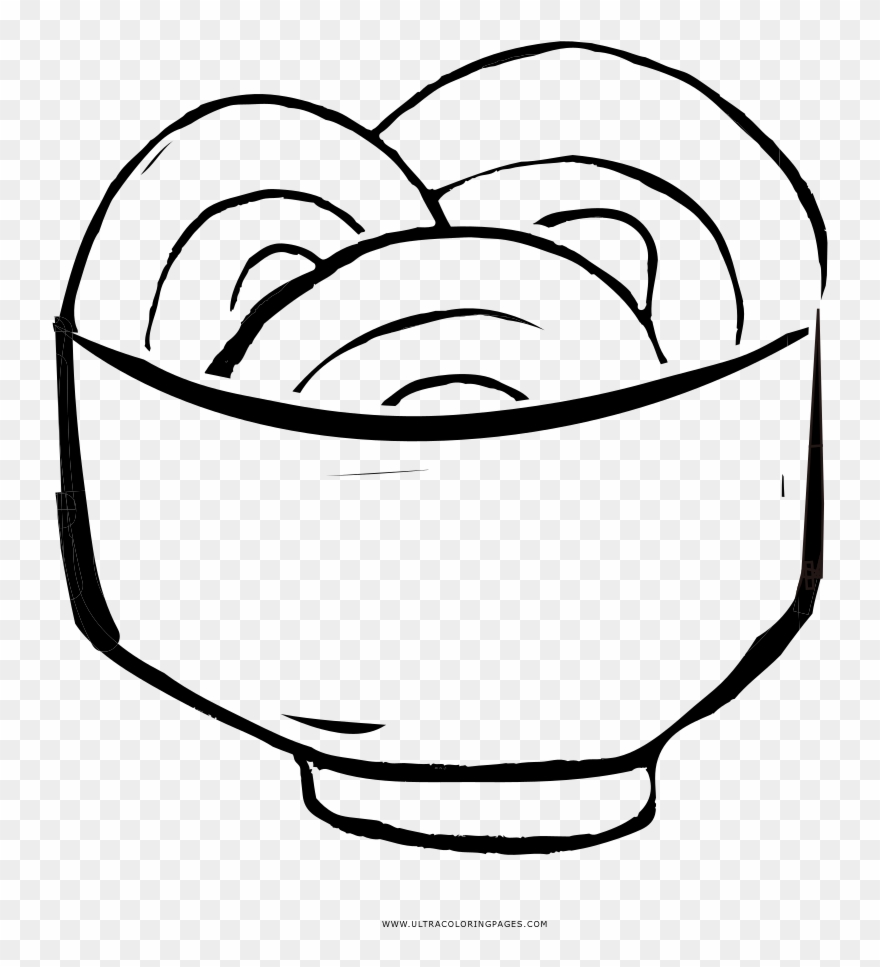 Noodles Coloring Page - Line Art Clipart