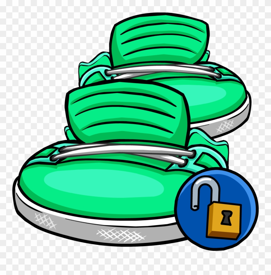 Png Library Library Aqua Club Penguin Wiki Fandom Powered - Club Penguin Green Shoes Clipart