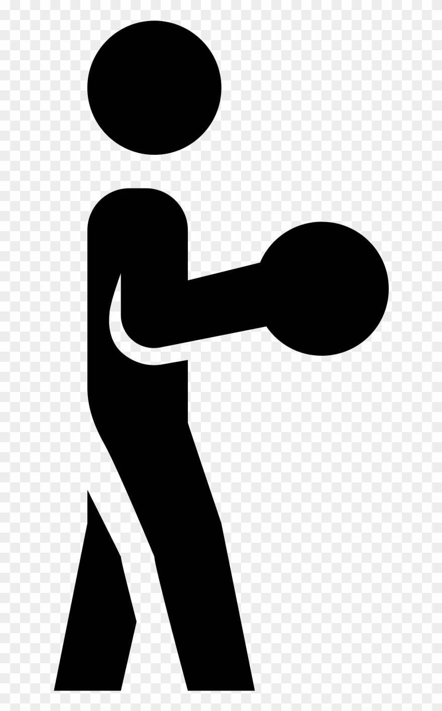 Flexions Avec Haltères Icon - Barbell Curl Icon Clipart