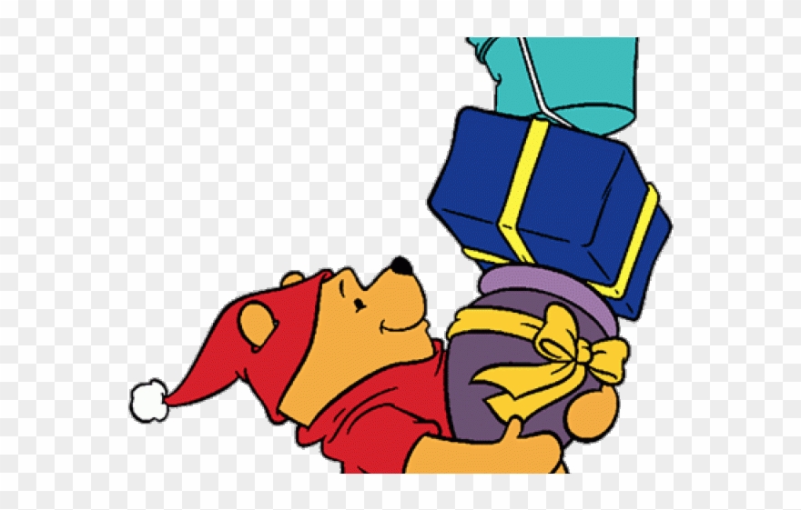 Christmas Winnie The Pooh Cartoon Clipart