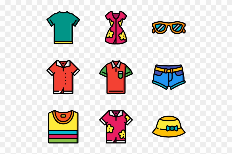 Summer Clothes - Clothing Clipart