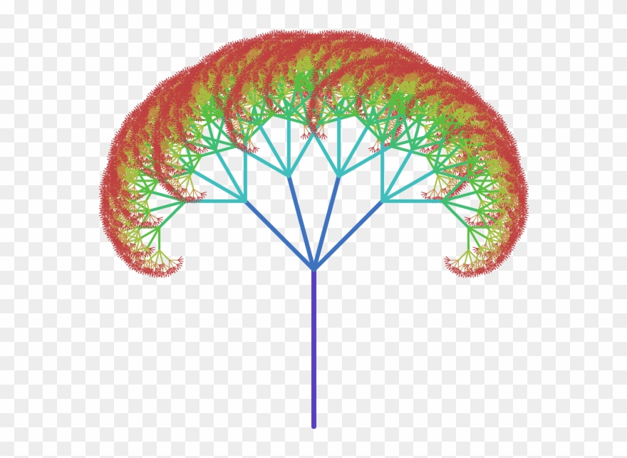 Fractal Tree Canopy - Фрактал Дерева Clipart