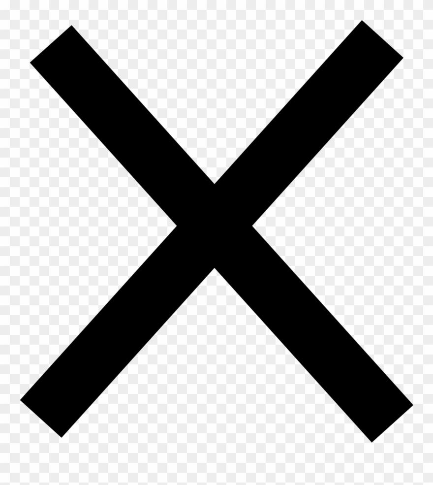 Free Vector Phoenician Taw Clip Art - X On White Background - Png Download