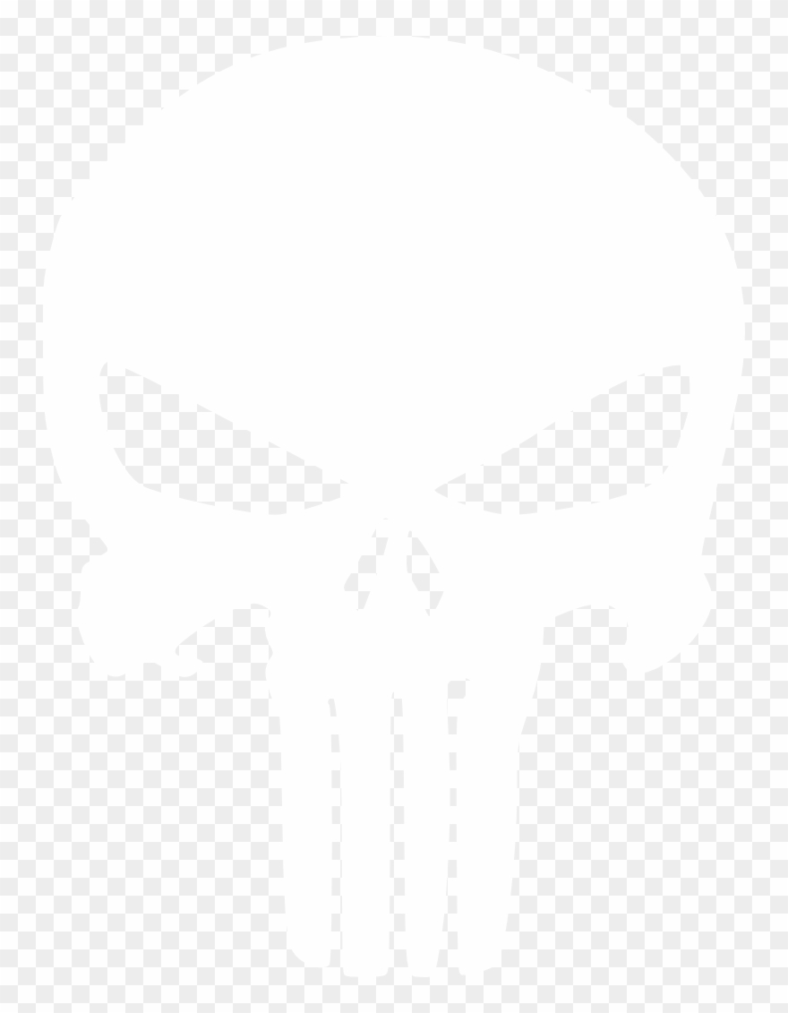 Latest Phones Punisher Png Logo 3597 Free Transparent - White Punisher Skull Png Clipart