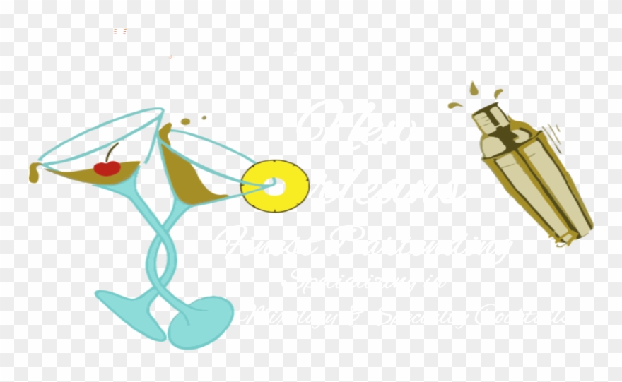 New Orleans Finest Bartending Logo - Just The Right Attitude Clipart