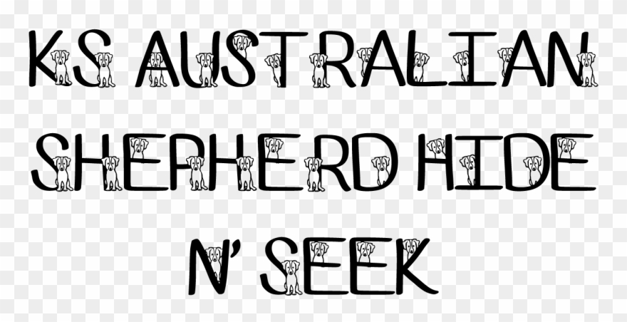 Sample Image Of Ks Australian Shepherd Font By Pretty Clipart