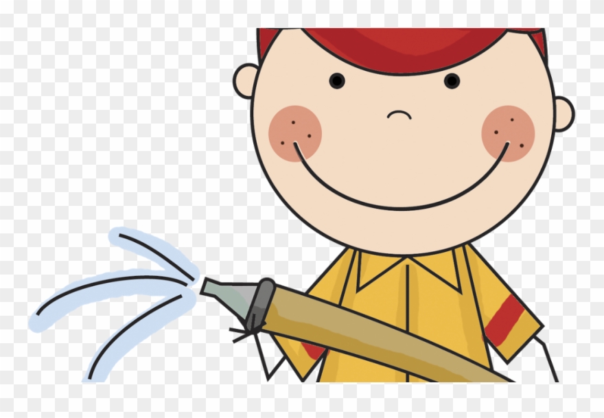 Clip Art Fire Fighter - Png Download