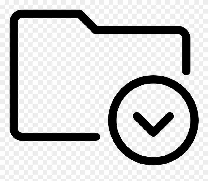 Folder Action Download Folder Action Download Folder - Icon Clipart