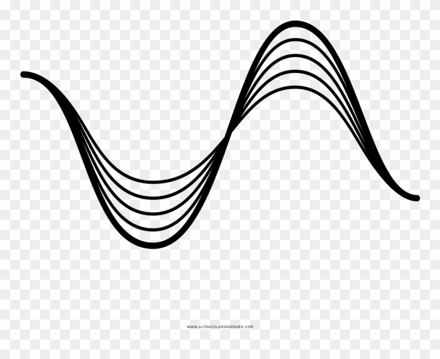Sound Wave Coloring Page - Coloring Book Clipart