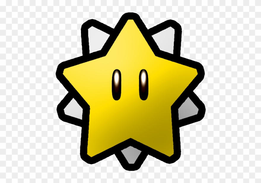 Banner Black And White Stock Super D World Power Stars - Super Mario Star Clipart