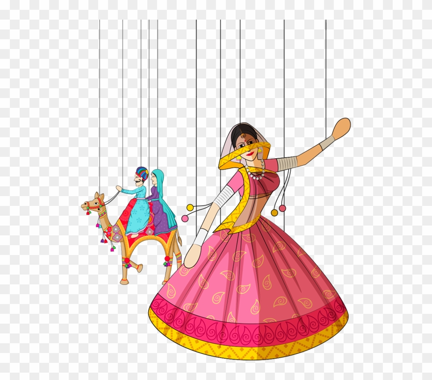 Img - Rajasthani Dance Vector Clipart