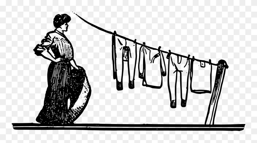 Medium Image - Clothes Line Clipart