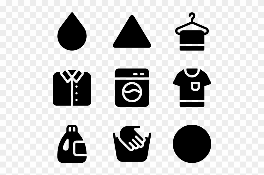 Laundry Washing - Vector Email Icon Clipart