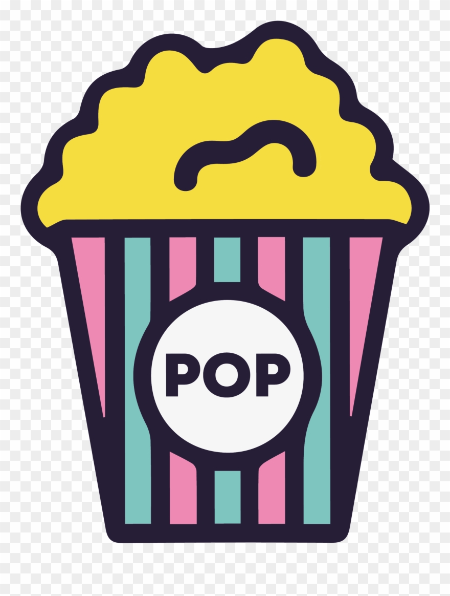 Wednesday 16 January - Popcorn Png Vector Black And White Clipart