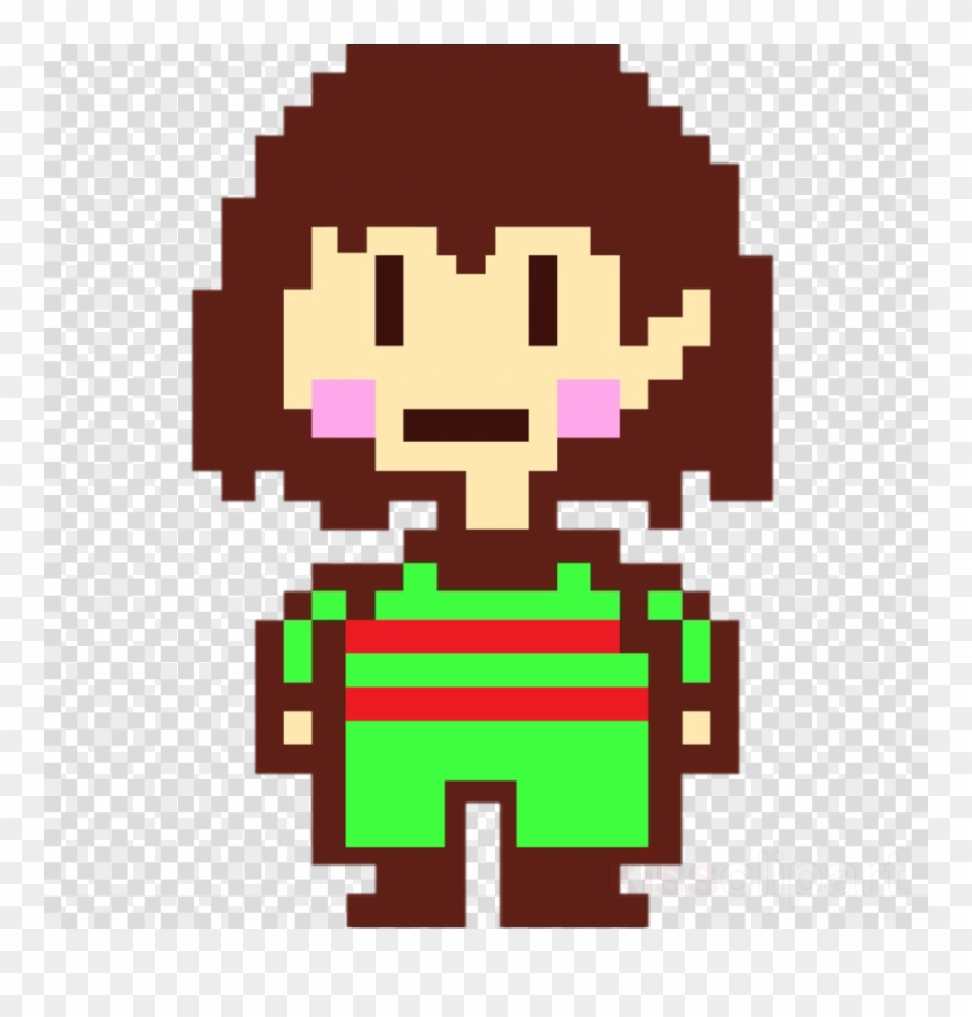 Frisk In Pixel Clipart Undertale Pixel Art Sprite - Chara Undertale Sprite - Png Download