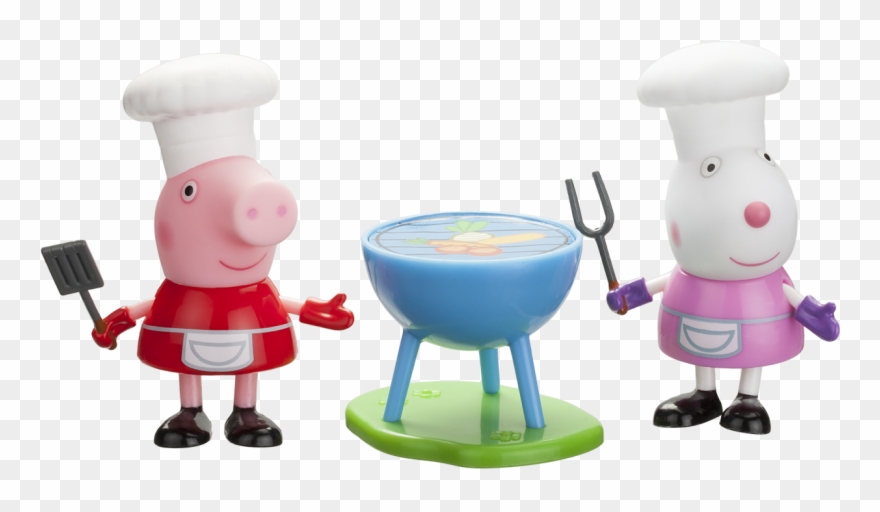 Peppa Pig Backyard Bbq 3" Figure 2-pack: Peppa Suzy Clipart