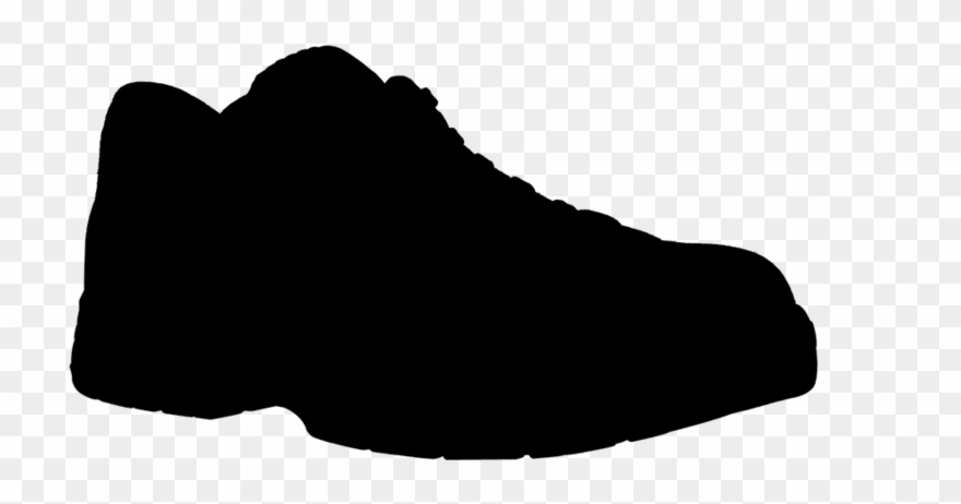 Outdoor Shoe Clipart Shoe Black Walking - Clip Art - Png Download