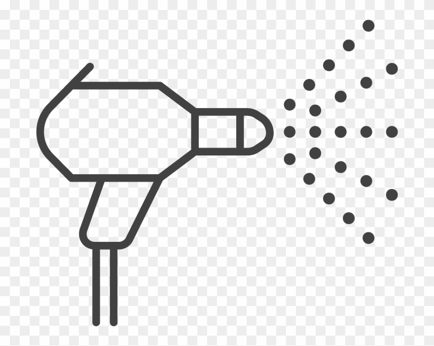 Powder Coat Guns - Powder Coating Icon Clipart