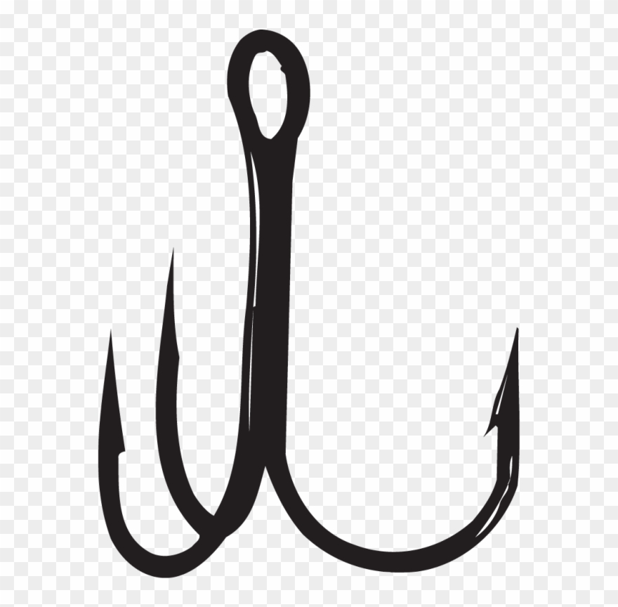 Fish Hook Png - Treble Hooks Clipart