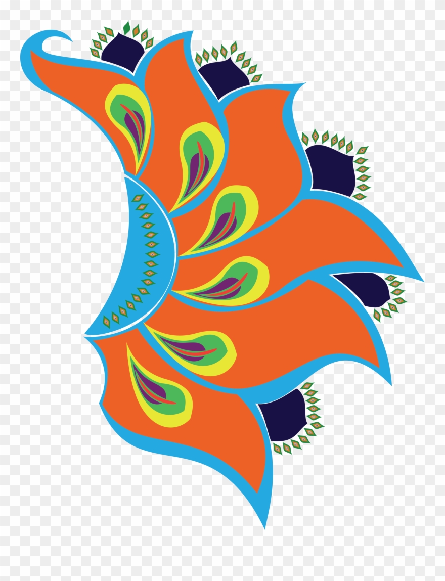 Png Coloured - Peacock Diwali Clipart Transparent Png