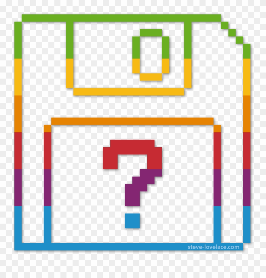 Missing Floppy Disk - Obi Wan Kenobi 8 Bit Clipart