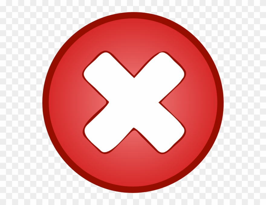 Red X Without Shadows - X Clip Art Gif - Png Download