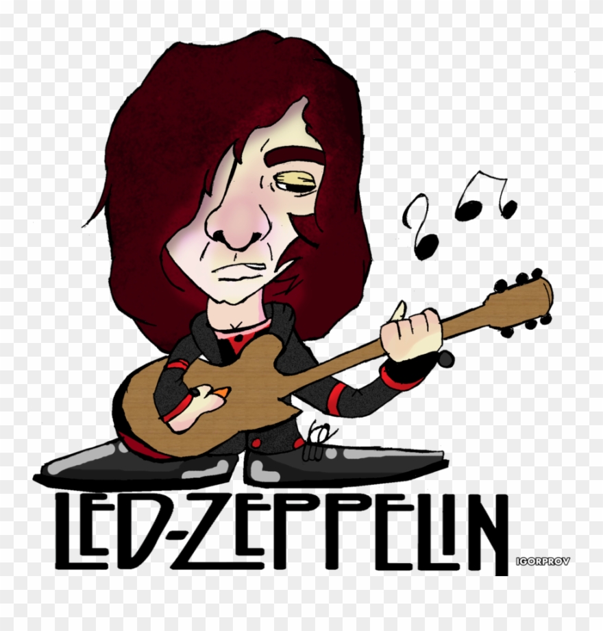 Guitar Clipart Bitmap - Led Zeppelin Clipart - Png Download
