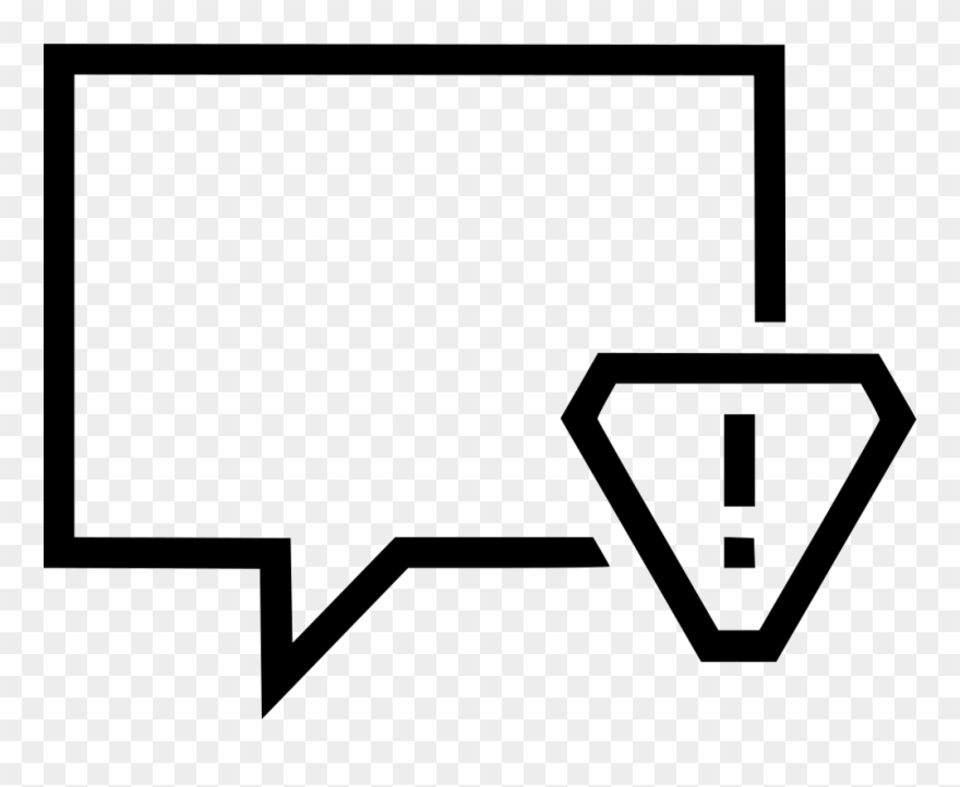 Message Alert Bubble Conversation Talk Attention Comments Clipart